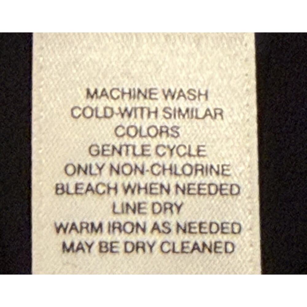 Chico’s Black Tunic Too W/ Multicolor Floral Embroidery Size XL Sheer Overlay - Picture 14 of 14